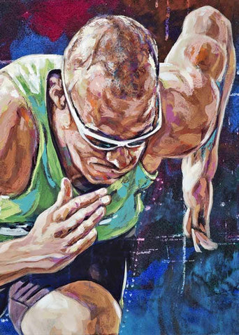 Jeremy Wariner autographed limited edition fine art print signed by Wariner