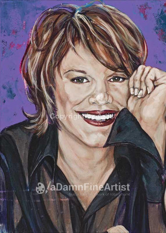 K.T. Oslin autographed limited edition fine art print signed by Oslin