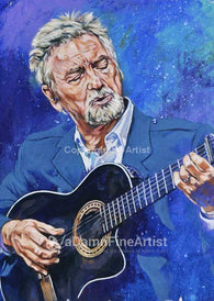 Larry Gatlin autographed limited edition fine art print signed by Gatlin