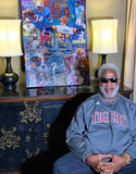 Earl Campbell with Legacy 34 painting