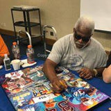 Earl Campbell signing Legacy 34 artwork