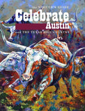 Longhorns Gone Wild limited edition canvas giclee print featuring Texas Longhorn cattle