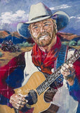 Michael Martin Murphey autographed limited edition fine art print signed by Murphey