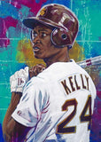 Mike Kelly - Arizona State autographed fine art print signed by Kelly