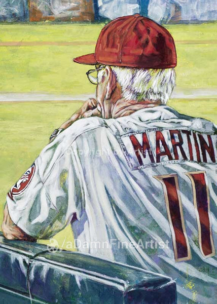 Mike Martin - Florida State autographed fine art print signed by Martin