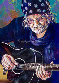 Ray Wylie Hubbard autographed limited edition fine art print signed by Hubbard
