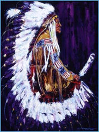 Royal Sitting fine art print celebrating American Indians