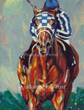 Secretariat In Motion horse racing fine art print