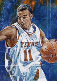 T J Ford autographed limited edition fine art print signed by Ford
