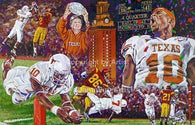 The End of a Perfect Season - limited edition giclee print (medium) celebrating The University of Texas Longhorns 2005 Championship