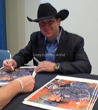 Trevor Brazile autographed limited edition fine art print signed by Brazile
